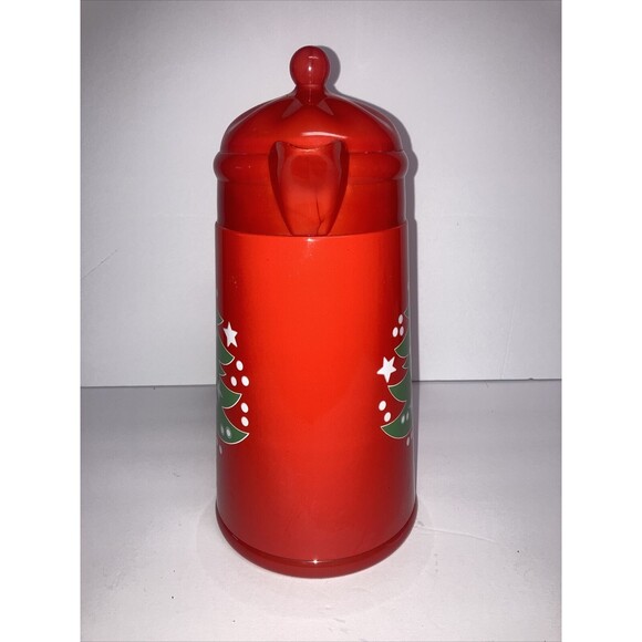 VTG Christmas Tree WAECHTESBACH Thermal Vacuum Carafe 1 Liter A.K.DAS Ht.12" - Picture 7 of 10